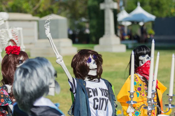 Esculturas de esqueletos durante o Dia dos Mortos — Fotografia de Stock