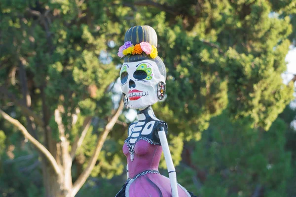 Skeleton sculpture during Day of the Dead — Stock Photo, Image