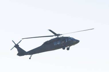 Amerikan ordusunun Black Hawk helikopter Los Angeles Amerikan o sırasında