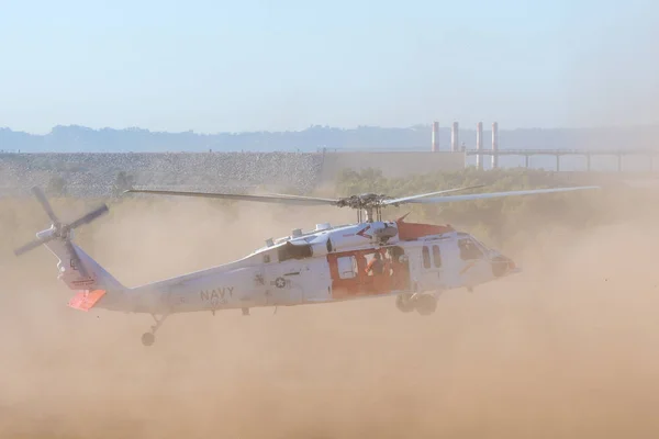 Вертолет Sorsky MH-60s потерпел крушение в Лос-Анджелесе — стоковое фото