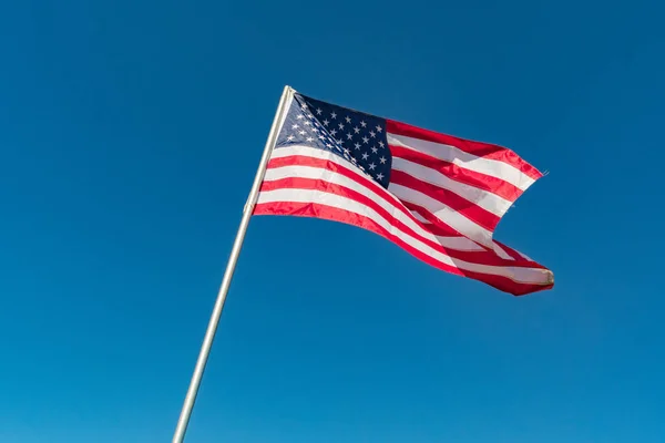 The American Flag during Los Angeles American Heroes Air Show — Stock Photo, Image