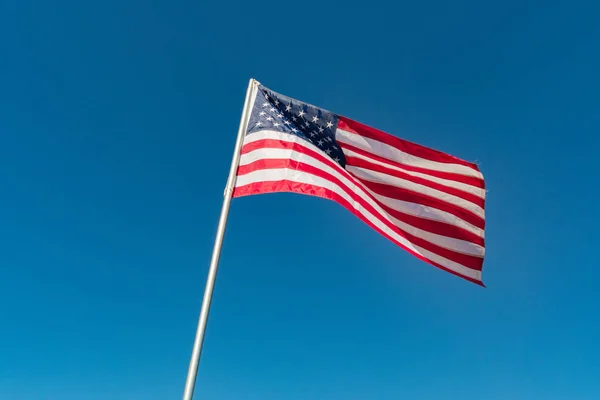 The American Flag during Los Angeles American Heroes Air Show — Stock Photo, Image