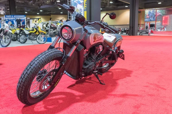 Custom Motorrad auf dem Display — Stockfoto