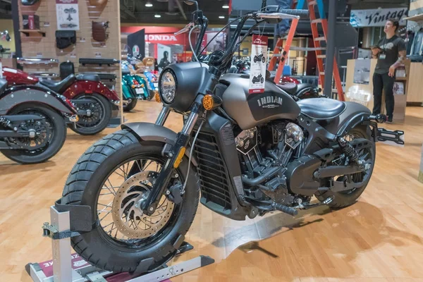 Indian Scout Bobber on display — Stock Photo, Image