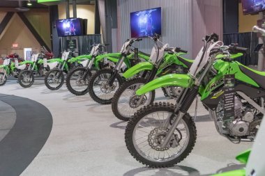 Kawasaki motosiklet ekranda