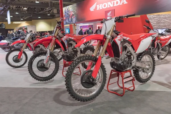 Honda stand on display — Stock Photo, Image