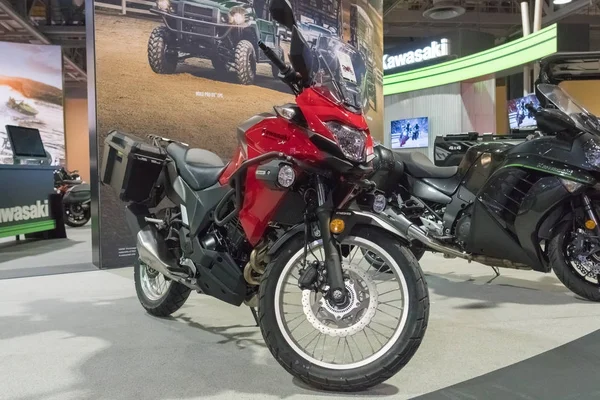 Kawasaki versys auf dem display — Stockfoto