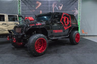La Auto Show sırasında ekranda özel Jeep