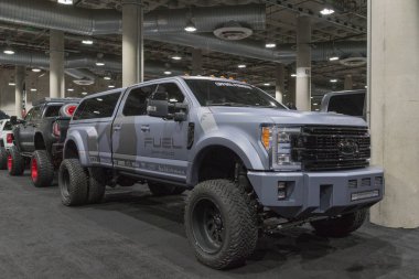 Ford Super Duty özelleştirilmiş La Auto Show sırasında ekranda