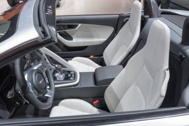 Jaguar F-tipi La Auto Show sırasında ekranda