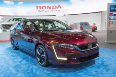 Honda netlik yakıt hücresi La Auto Show sırasında ekranda