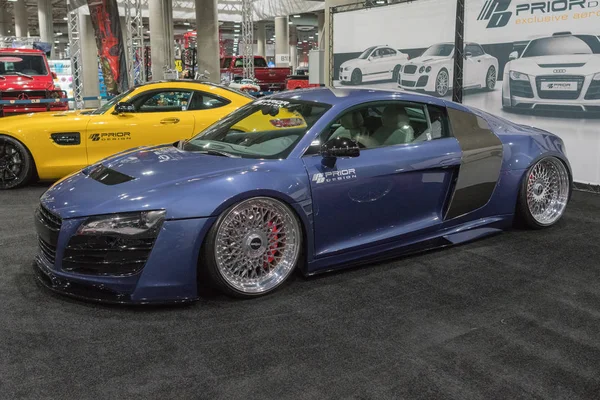 Audi R8 in mostra durante il Salone dell'automobile di Los Angeles — Foto Stock