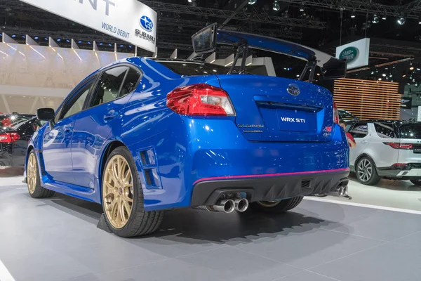 Subaru Impreza WRX STI на выставке в Лос-Анджелесе — стоковое фото