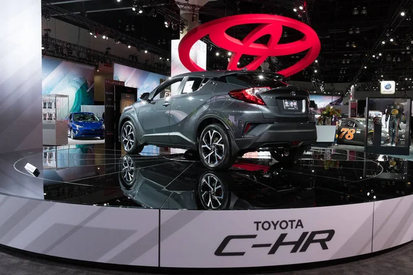 Toyota C-HR on display during LA Auto Show — Stock Photo, Image