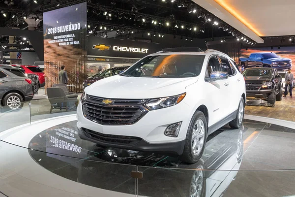 Chevrolet Equinox La Auto Show sırasında ekranda — Stok fotoğraf