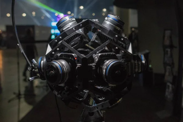 Sistema de câmera VR em exibição — Fotografia de Stock