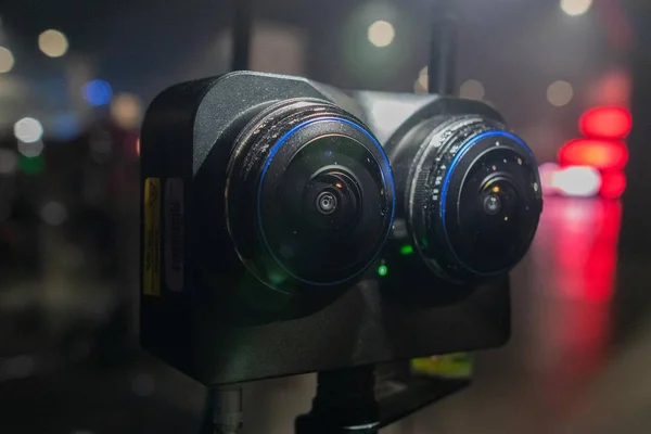 ВР камери системи на дисплеї — стокове фото