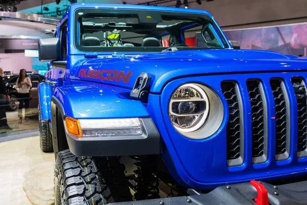 Jeep Gladiator kijelzőn alatt Los Angeles Auto Show. — Stock Fotó