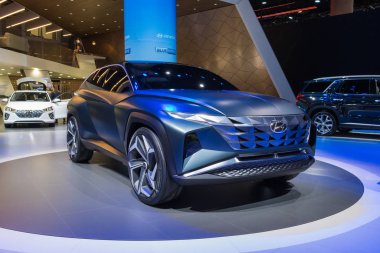 Hyundai Hdc-7 Los Angeles Otomobil Fuarı sırasında sergileniyor.