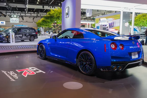 Nissan GT-R 50th Anniversary Edition  on display — Stock Photo, Image