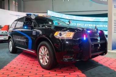 Dodge Durango Takibi Los Angeles Otomobil Fuarı sırasında sergileniyor.