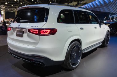 Los Angeles Otomobil Fuarı sırasında Amg Gle 63 SUV sergileniyor.