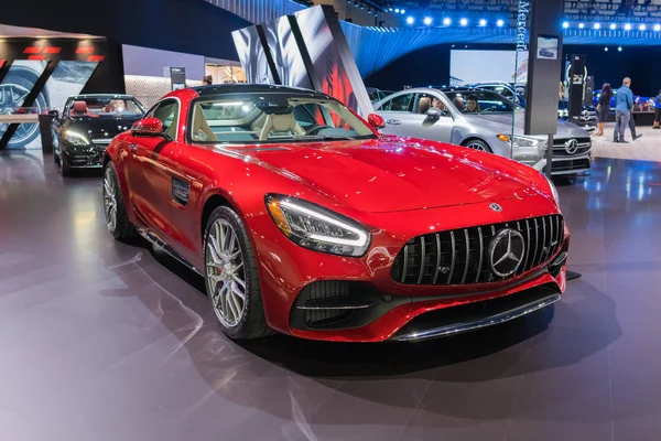 Mercedes-Benz Amg Gt C visas under Los Angeles Auto Show. — Stockfoto