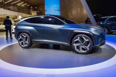 Hyundai Hdc-7 Los Angeles Otomobil Fuarı sırasında sergileniyor.