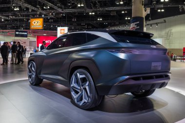 Hyundai Hdc-7 Los Angeles Otomobil Fuarı sırasında sergileniyor.