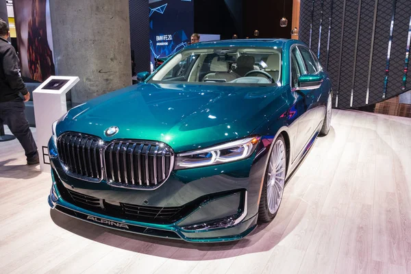 På displayen under Los Angeles Auto Show. — Stockfoto