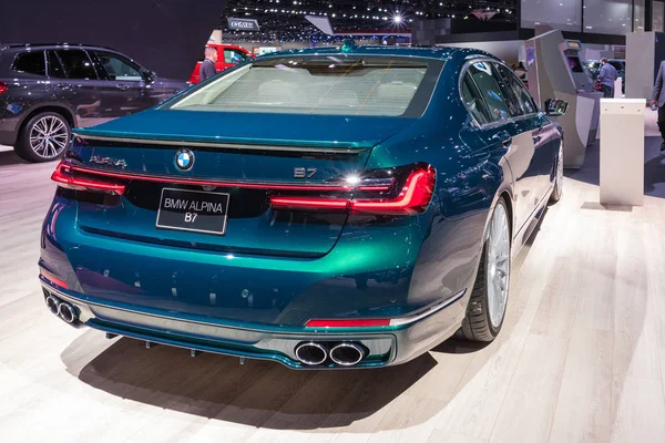 På displayen under Los Angeles Auto Show. — Stockfoto