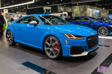Audi Tt Rs Quattro Los Angeles Otomobil Fuarı sırasında gösterimde.