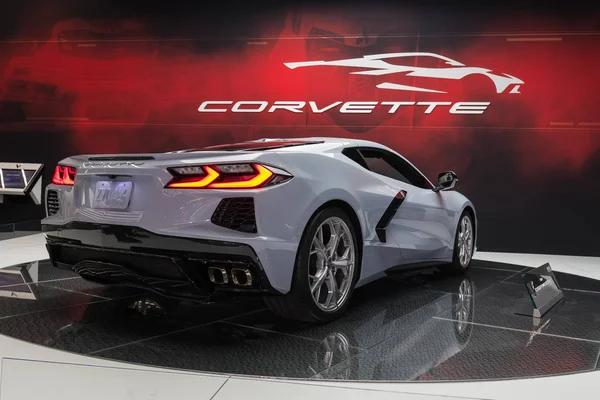 Chevrolet Corvette C8 auf der Los Angeles Auto Show. — Stockfoto