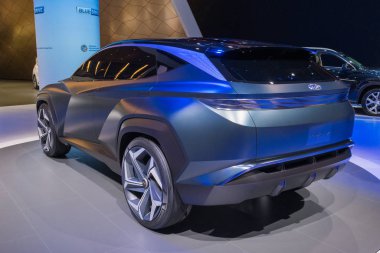 Hyundai Hdc-7 Los Angeles Otomobil Fuarı sırasında sergileniyor.