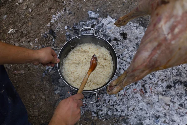 Рисовая Мука Кемпинг — стоковое фото