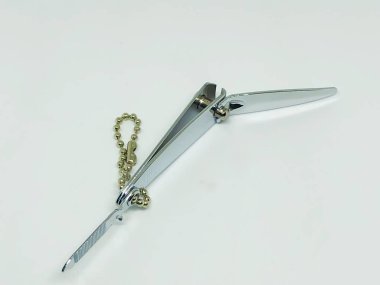 Tırnak makası arka plan beyaz alanı.