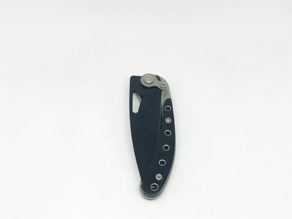 Various Models Pocket Knife White Background — 스톡 사진