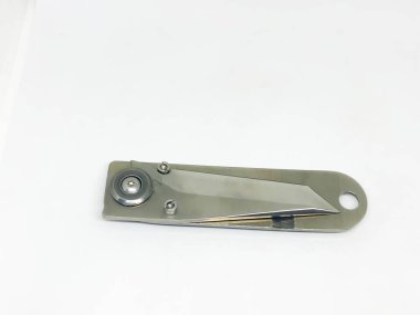 Çeşitli modeller cep çakısı, beyaz arka plan