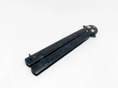 Otomatik çakı, beyaz arka plan