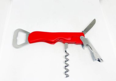 Beyaz arkaplanda renk tirbuşonu