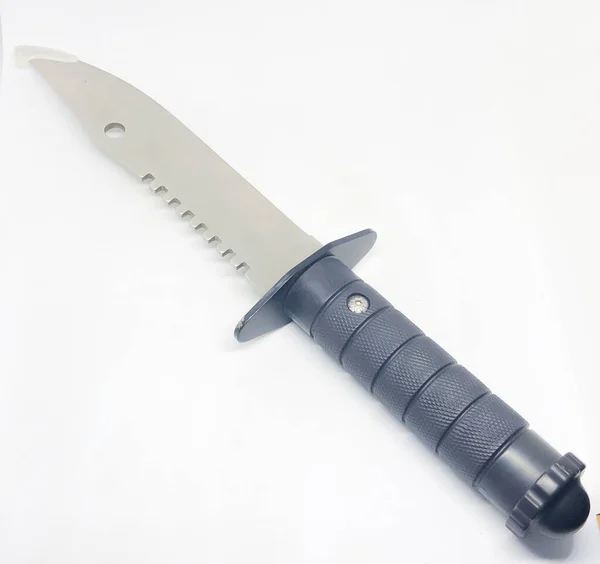 Мисливські Ножі Піхви Білий Фон — стокове фото