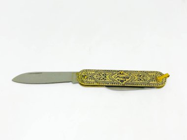 Çok amaçlı Dağcı Ordu Bıçağı, beyaz arkaplan