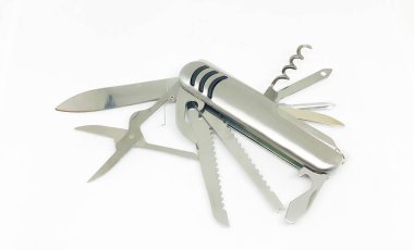 Çok amaçlı Dağcı Ordu Bıçağı, beyaz arkaplan