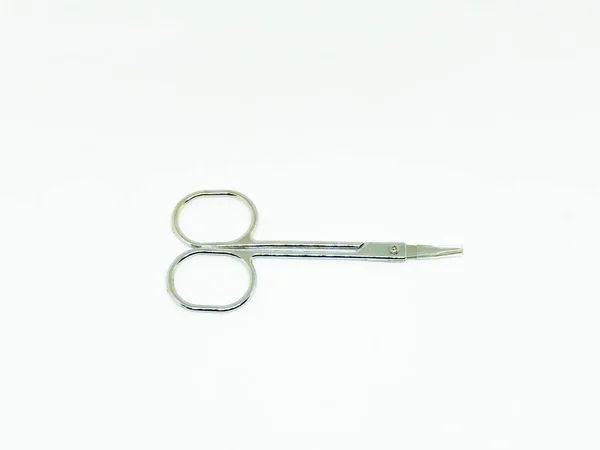 Nail Manicure Set Scissors White Background — 스톡 사진