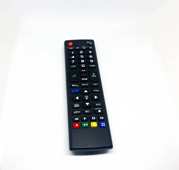 Various Television Remote Control White Background — Stock Photo, Image