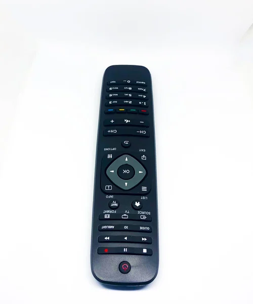 Various Television Remote Control White Background — 스톡 사진