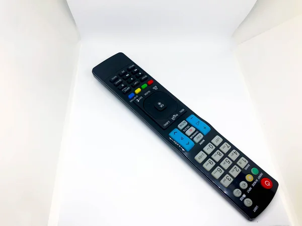 Various Television Remote Control White Background — Stock Photo, Image