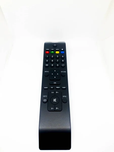 Various Television Remote Control White Background — Stock Photo, Image