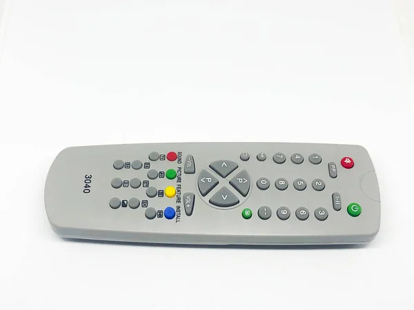 Varios Control Remoto Televisión Fondo Blanco — Foto de Stock