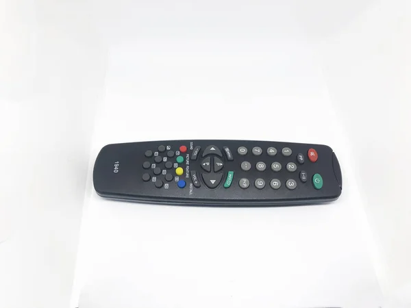 Vários Controle Remoto Televisão Fundo Branco — Fotografia de Stock